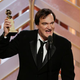 Quentin Tarantino accepts the award for Best Original Score—Motion Picture for The Hateful Eight during the 73rd Annual Golden Globe Awards at the Beverly Hilton Hotel on Jan. 10, 2016, in California.
Handout from NBCUniversal
